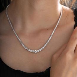10 Karat Suyolu Pırlanta Gerdanlık
