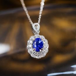 2.30 Karat Safir Pırlantalı Koyle