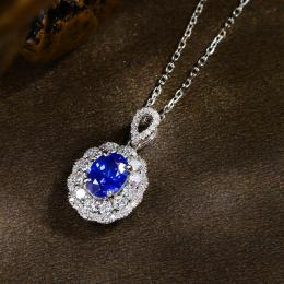 2.30 Karat Safir Pırlantalı Koyle