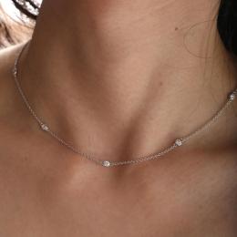 0.25 Karat Minimal Tasarım Pırlanta Kolye