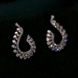2 Karat Pırlanta Set Küpe