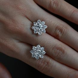 2.28 Karat F Color GIA Sertifikalı Pırlanta Tektaş Küpe