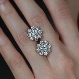 2.28 Karat F Color GIA Sertifikalı Pırlanta Tektaş Küpe