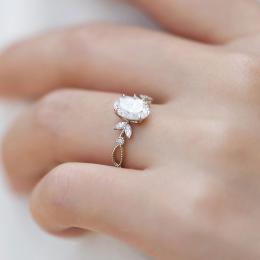 1.25 Karat Oval Kesim Vintage Pırlanta Tektaş Yüzük