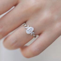 1.25 Karat Oval Kesim Vintage Pırlanta Tektaş Yüzük