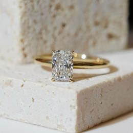 1 Karat Radiant Kesim Pırlanta Tektaş Yüzük