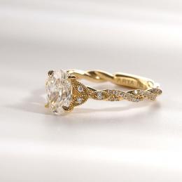 1.10 Karat Oval Kesim Vintage Pırlanta Tektaş Yüzük