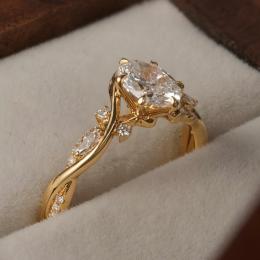 1 Karat Oval Kesim Vintage Pırlanta Tektaş Yüzük
