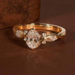 1 Karat Oval Kesim Vintage Pırlanta Tektaş Yüzük