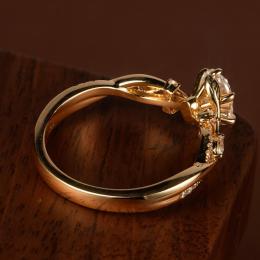 1 Karat Oval Kesim Vintage Pırlanta Tektaş Yüzük