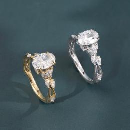 1.50 Karat Oval Kesim Vintage Pırlanta Tektaş Yüzük
