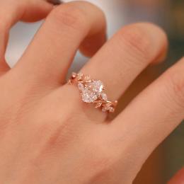 1.20 Karat Oval Kesim Vintage Pırlanta Tektaş Yüzük