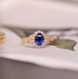 1 Karat Vintage Safir Yüzük