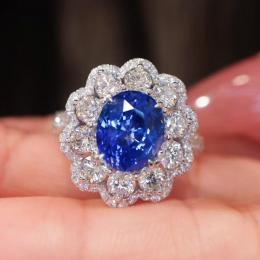 3.80 Karat Safir Pırlantalı Yüzük