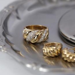 0.50 Karat Özel Tasarım Sarı Altın Pırlanta Yüzük