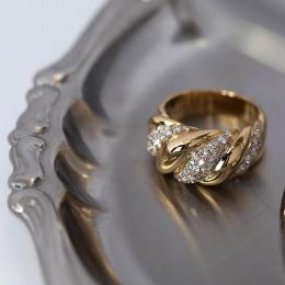 0.50 Karat Özel Tasarım Sarı Altın Pırlanta Yüzük